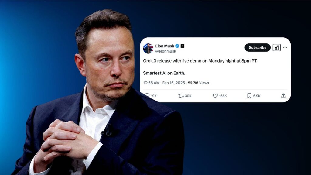 elon musk tweet on grok 3